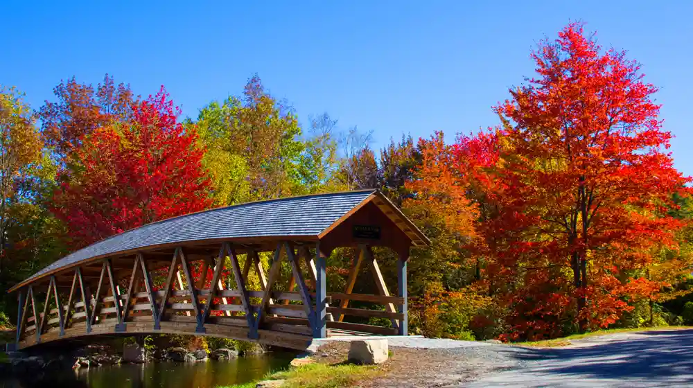 Lake Sunapee in Fall, New Hampshire Fall Foliage