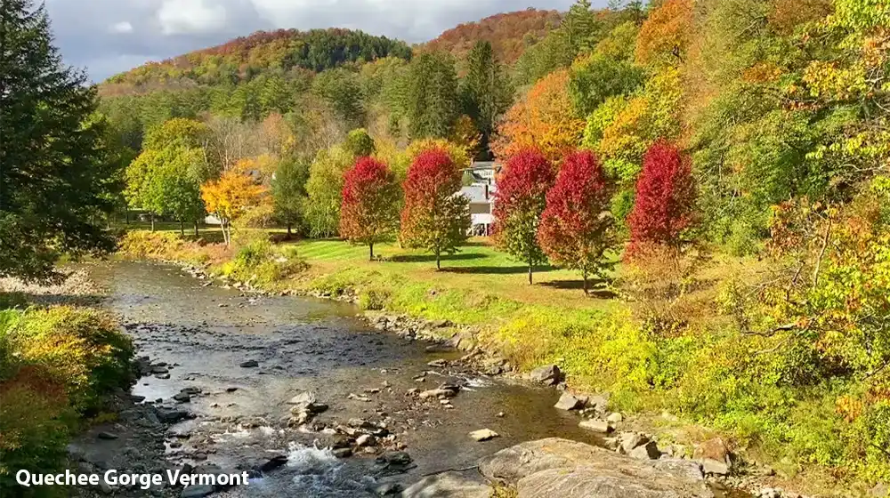 Quechee Gorge Vermont in the Fall